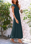 Casual Knit Short Sleeve Crop Top High Waist Skirt 2 Piece Sets