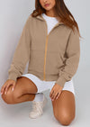 PRETTYGARDEN Hoodies For Women Sweatshirt Zip Up Hoodie Fall Fashion Trendy Long Sleeve Jackets Winter Clothing Outfits