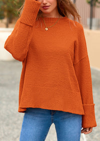 PRETTYGARDEN Women's Fall Oversized Sweaters Casual Crewneck Pullover Long Sleeve Fuzzy Chunky Knit Tops Blouse