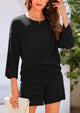 Cover up Hollow Out Knit Half Sleeve 2 Piece Sets