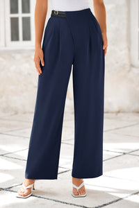 Wide Leg High Waisted Business Casual Work Pants