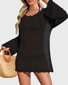 PRETTYGARDEN Women's Hoodie Crochet Beach Vacation Dress