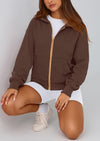 PRETTYGARDEN Hoodies For Women Sweatshirt Zip Up Hoodie Fall Fashion Trendy Long Sleeve Jackets Winter Clothing Outfits