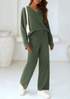 PRETTYGARDEN Lounge Sets for Women Two Piece Sweaters Pajama Set Fall Fashion Loungewear Outfits Matching Winter Clothes