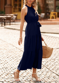 Sleeveless Halter Neck  Boho Dresses