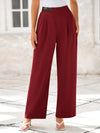Wide Leg High Waisted Business Casual Work Pants