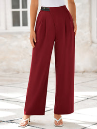 Wide Leg High Waisted Business Casual Work Pants