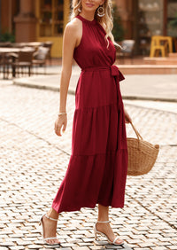 Sleeveless Halter Neck  Boho Dresses