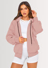 PRETTYGARDEN Women's Fall Oversized Hoodies Sweatshirt Long Sleeve Zip Up Pockets Loose Fit Y2K Winter Jackets Coat