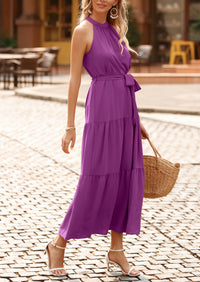 Sleeveless Halter Neck  Boho Dresses