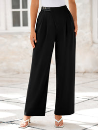 Wide Leg High Waisted Business Casual Work Pants