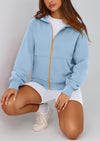 PRETTYGARDEN Hoodies For Women Sweatshirt Zip Up Hoodie Fall Fashion Trendy Long Sleeve Jackets Winter Clothing Outfits
