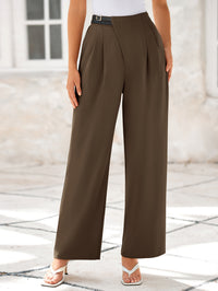 Wide Leg High Waisted Business Casual Work Pants