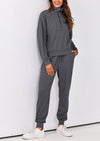 PRETTYGARDEN Women's Fall 2 Piece Lounge Sets Zip Up Sweatshirt Jogger Pants Sweat Track Suits Travel Outfit Winter Clothing