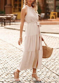 Sleeveless Halter Neck  Boho Dresses
