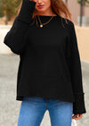 PRETTYGARDEN Women's Fall Oversized Sweaters Casual Crewneck Pullover Long Sleeve Fuzzy Chunky Knit Tops Blouse