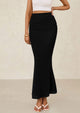 Mermaid Bodycon Trendy Casual High Waisted Ruffle Ruched Long Mesh Skirts