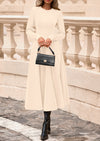PRETTYGARDEN Women's Fall Long Sleeve Midi Dress Casual Elegant Ruffle Flowy A Line Swing Cocktail Party Dresses