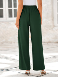 Wide Leg High Waisted Business Casual Work Pants
