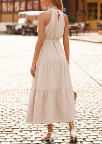 Sleeveless Halter Neck  Boho Dresses