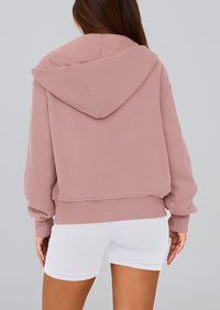 Y2K Zip Up Hoodie Long Sleeve Loose Fit Pockets Casual Sweatshirt