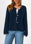 PRETTYGARDEN Cardigan Sweaters for Women Trendy Oversized Knit Chunky Button Cardigans Fall Winter Outfits with Pockets
