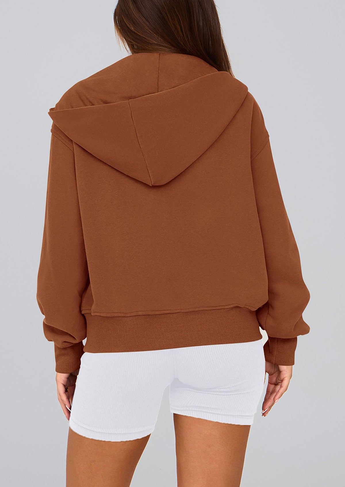 Y2K Zip Up Hoodie Long Sleeve Loose Fit Pockets Casual Sweatshirt