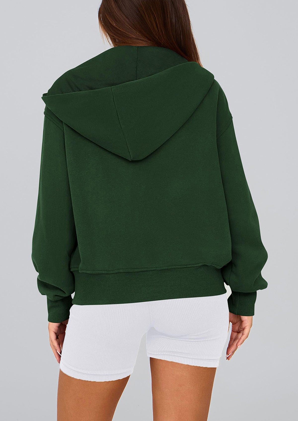 Y2K Zip Up Hoodie Long Sleeve Loose Fit Pockets Casual Sweatshirt
