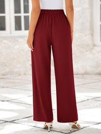 Wide Leg High Waisted Business Casual Work Pants