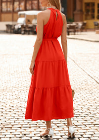 Sleeveless Halter Neck  Boho Dresses