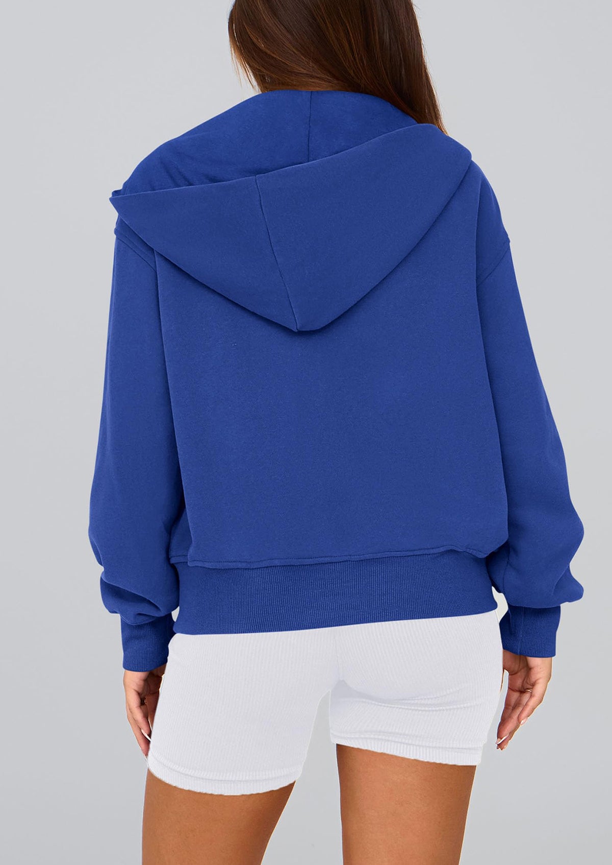 Y2K Zip Up Hoodie Long Sleeve Loose Fit Pockets Casual Sweatshirt