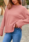 PRETTYGARDEN Women's Fall Oversized Sweaters Casual Crewneck Pullover Long Sleeve Fuzzy Chunky Knit Tops Blouse