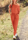 PRETTYGARDEN Dressy Off Shoulder Romper Spring Vacation Travel Lounge Outfits Clothes