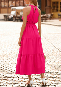 Sleeveless Halter Neck  Boho Dresses