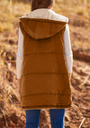 PRETTYGARDEN Womens Fall Reversible Vests Sleeveless Fleece Jacket Zip Up Hoodie Pockets Long Warm Winter Coat Outerwear