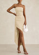 Ruched Bodycon Off Shoulder Asymmetrical High Split Elegant Cocktail Party Dresses