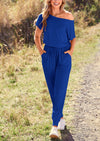 PRETTYGARDEN Dressy Off Shoulder Romper Spring Vacation Travel Lounge Outfits Clothes