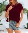 PRETTYGARDEN Womens Short Sleeve Sweater Spring Summer Round Neck Striped Pullover Cap Sleeve Knit Sweater Vest Tops