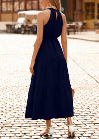 Sleeveless Halter Neck  Boho Dresses