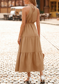 Sleeveless Halter Neck  Boho Dresses