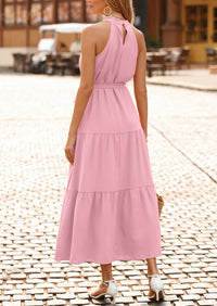 Sleeveless Halter Neck  Boho Dresses