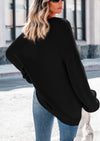 PRETTYGARDEN Women's Fall Oversized Sweaters Long Sleeve V Neck Dressy Casual Chunky Knit Loose Pullover Tops Winter Clothing