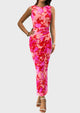 Floral Bodycon Sleeveless Mesh Maxi Long Dresses