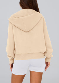 Y2K Zip Up Hoodie Long Sleeve Loose Fit Pockets Casual Sweatshirt