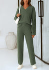 PRETTYGARDEN Lounge Sets for Women Two Piece Sweaters Pajama Set Fall Fashion Loungewear Outfits Matching Winter Clothes