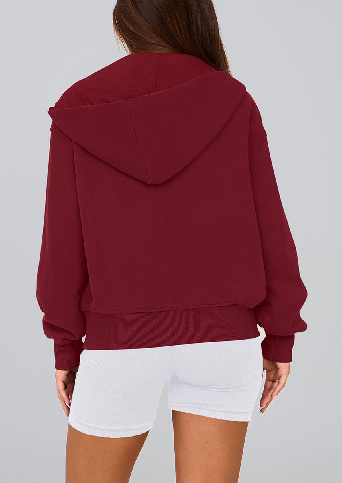 Y2K Zip Up Hoodie Long Sleeve Loose Fit Pockets Casual Sweatshirt