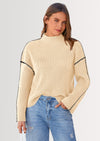 PRETTYGARDEN Women's Chunky Knit Sweaters Fall Long Sleeve Mock Neck Oversized Pullover Tops Winter Fashion Clothes