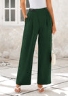 Wide Leg High Waisted Business Casual Work Pants