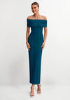 PRETTYGARDEN Women's Off The Shoulder Maxi Dresses Summer Formal Elegant Cocktail Party Wedding Guest Long Dress