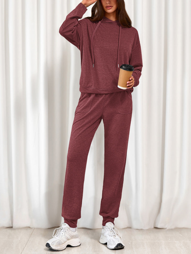 PRETTYGARDEN Women's Two Piece Outfits Sweatsuits Lounge Sets Hoodies Sweatshirt Joggers Sweatpants Fall Fashion Clothes